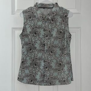 Tommy Hilfiger Sleeveless Floral Zip Top
